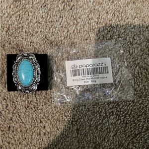 Paparazzi Blue Silver Ring